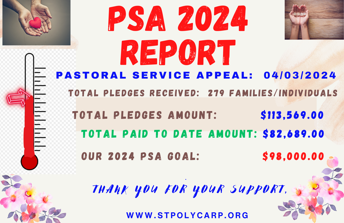 PSA update! Saint Polycarp Catholic Church