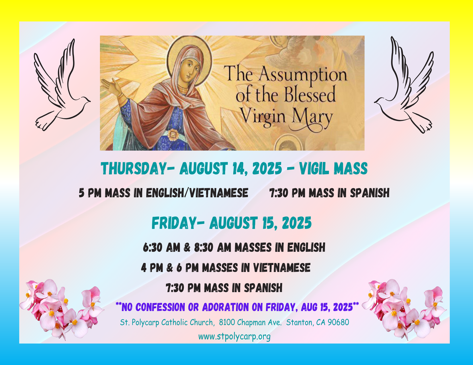The Assumption of the Blessed Virgin Mary