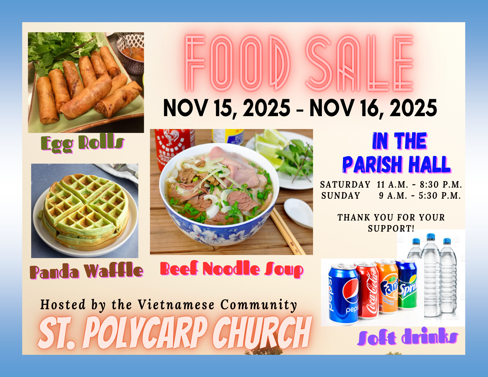 Vietnamese Community Beef Noodles Food Sale